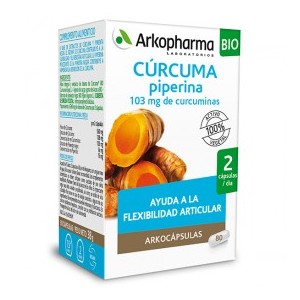 CURCUMA PIPERINA ARKOPHARMA 80 CAPSULAS